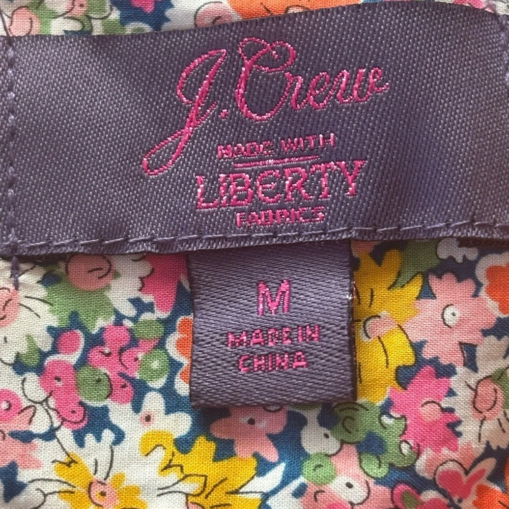 J.Crew Liberty Multicolor Floral Women's Blouse - Picture 6 of 6